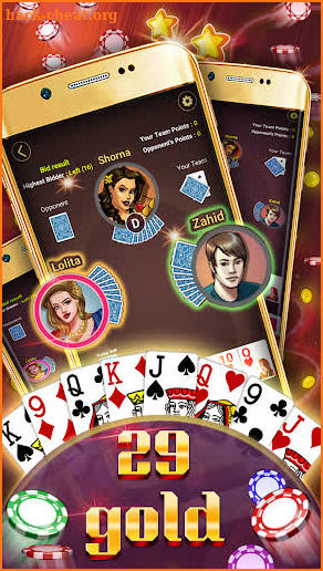 Play 29 Gold card game offline screenshot
