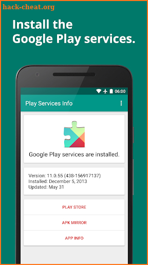 Play Services Info (Update) screenshot