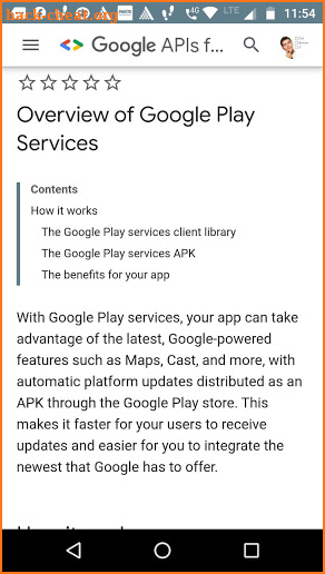 Play Services Update Info (2020) screenshot