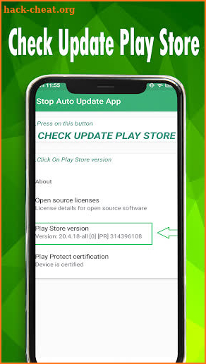 Play Store Setting Shortcut& Stop Auto Update Apps screenshot