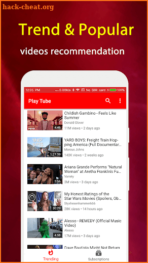 Play Tube : Video Tube Player screenshot
