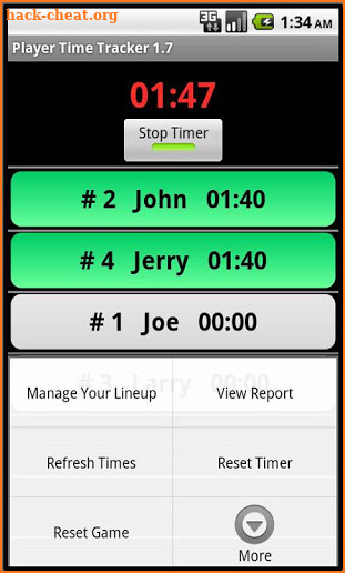 Player Time Tracker screenshot