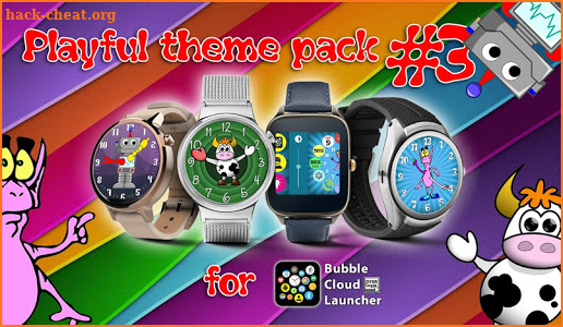 Playful watch face theme pack screenshot