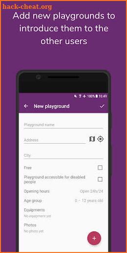 Playgroond - Find playgrounds  screenshot