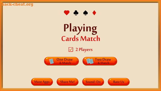 Playing Cards Matching Game - Memory booster game screenshot