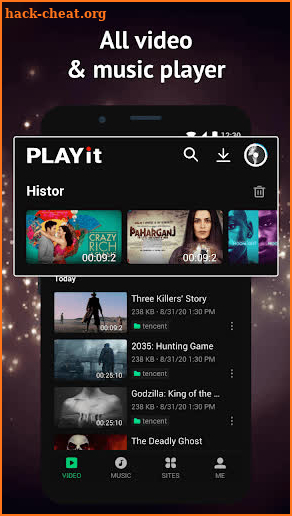 PLAYit - A New All-in-One Video & Music Player screenshot