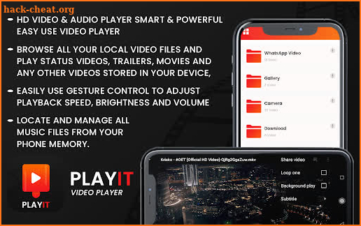 Playit - HD video player screenshot