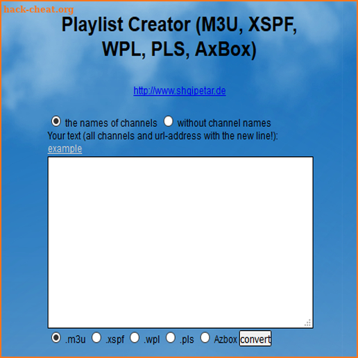 Playlist Converter screenshot