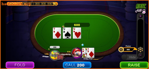PlayOfCity Texas HoldEm Poker screenshot