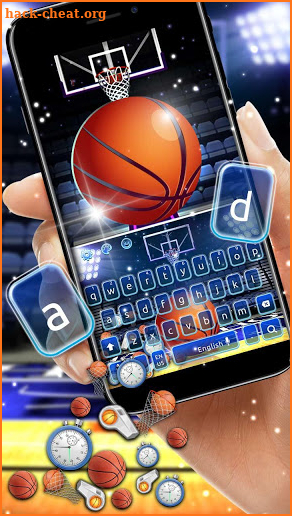 Playoff Basketball Gravity Keyboard Theme screenshot
