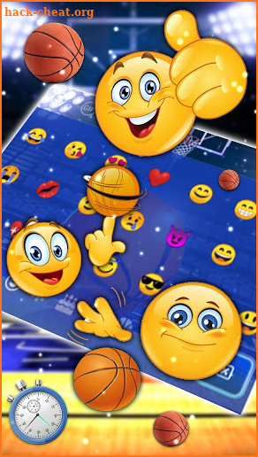 Playoff Basketball Gravity Keyboard Theme screenshot