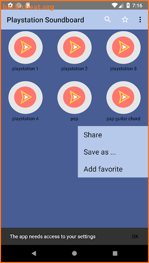 PlayStation Startup Soundboard & ringtone screenshot