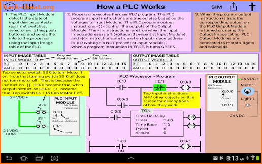 PLC Simulator, Mechatronics, PLC ladder Logic, PLC screenshot