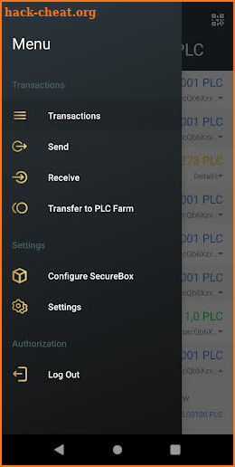 PLC Wallet screenshot