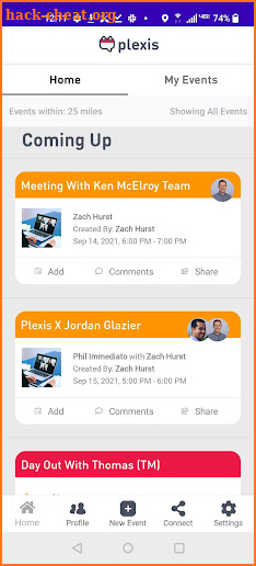 Plexis - Events With Friends screenshot