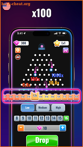 Plinko S x100: Plinko Balls XY screenshot