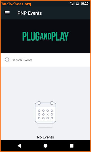 Plug and Play Events screenshot