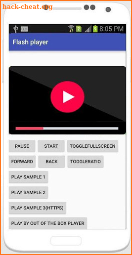 Plugin flash - Player FLV 2018 screenshot