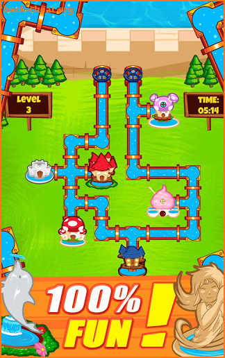 Plumber World : connect pipes screenshot