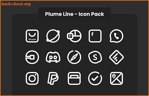 Plume Line - Icon Pack screenshot