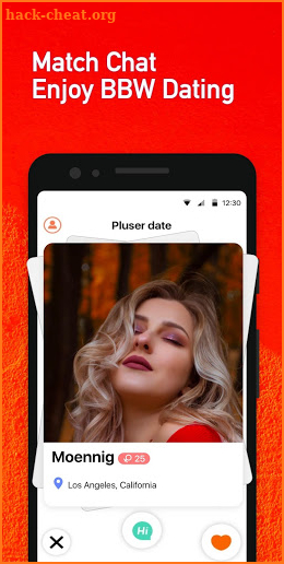 Pluser - curvy dating & BBW hookup, match, chat screenshot