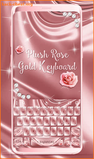 Plush Rose Gold Keyboard Theme screenshot