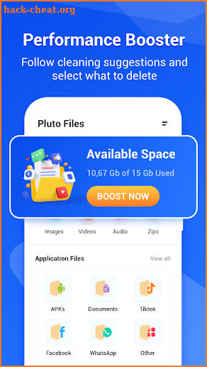 Pluto Files - Junk Clean screenshot