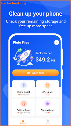 Pluto Files - Junk Clean screenshot