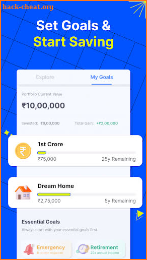 Pluto Money: Goal Savings App screenshot