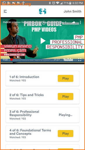 PMP Prep Questions & Videos screenshot