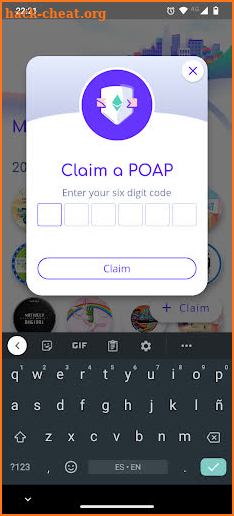 POAP App screenshot
