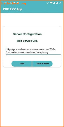 POC EVV App screenshot