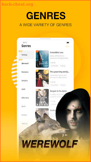 Pocket eReader - popular novel screenshot