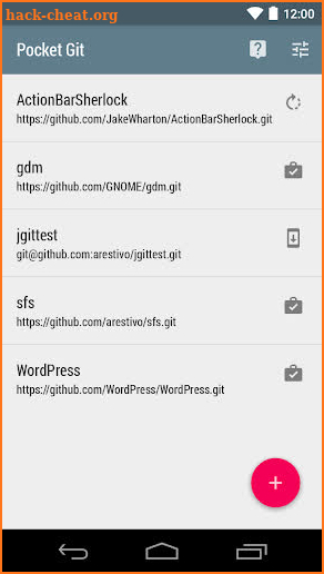 Pocket Git screenshot
