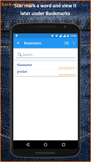 Pocket Thesaurus screenshot
