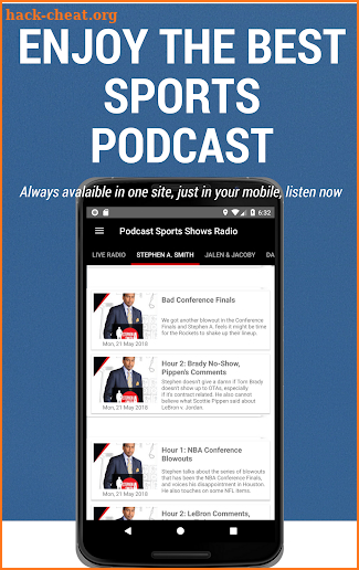 Podcast ESPN SPORTS & Radio Sports Podcasts screenshot