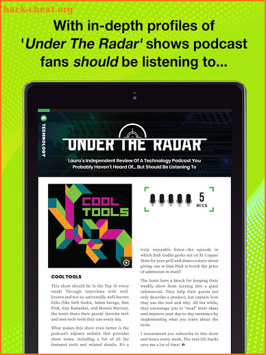 Podcast Magazine screenshot