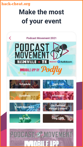 Podcast Movement 2021 screenshot