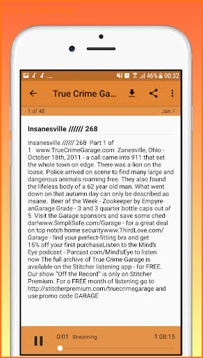 Podcast : True Crime Garage Podcast screenshot