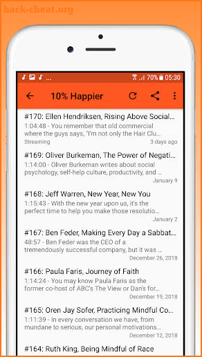 Podcasts : 10% Happier Podcast screenshot