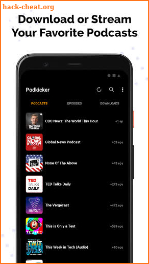 Podkicker Podcast Player screenshot