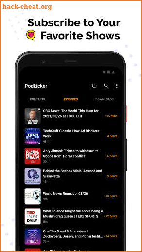Podkicker Podcast Player screenshot