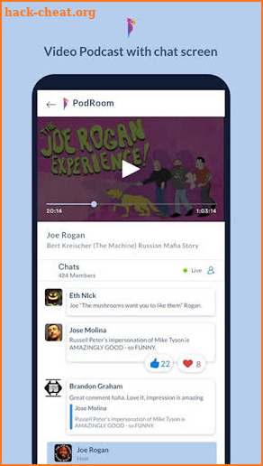 PodRoom : Podcast App with Chatrooms. screenshot