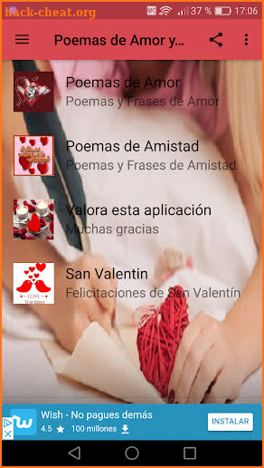 Poemas de Amor Y Amistad screenshot