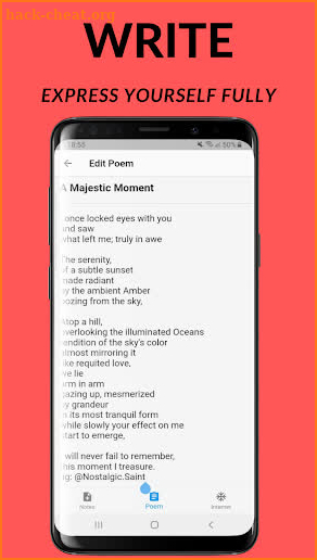 Poetry Builder - Write Poems, Quotes and Lyrics screenshot