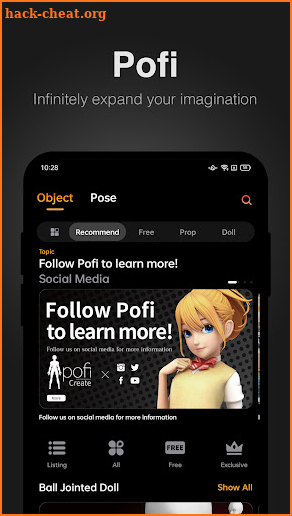 Pofi Create - Art Pose & Paint screenshot