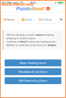 Pointofmail Email Tracking and Recall screenshot