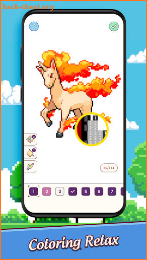 PokeDraw Color By Number - Art Pixel Coloring screenshot