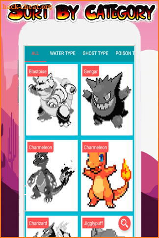 Pokees Coloring by Pixel & Numbers Sandbox Art screenshot