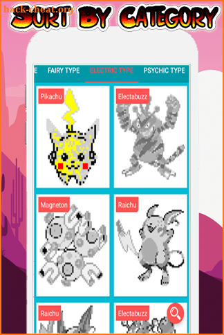 Pokees Coloring by Pixel & Numbers Sandbox Art screenshot